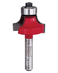 Freud 1-1/8 in. D X 1/4 in. R X 2-3/16 in. L Carbide Rounding Over Router Bit