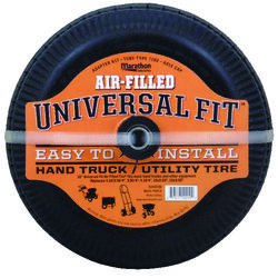 Marathon Universal Fit 4 in. D X 10 in. D 300 lb. cap. Offset Hand Truck Tire Rubber 1 pk