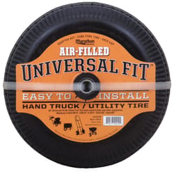 Marathon Universal Fit 4 in. D X 10 in. D 300 lb. cap. Offset Hand Truck Tire Rubber 1 pk