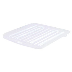 Rubbermaid 15.3 in. L X 14.3 in. W X 1.3 in. H Clear Plastic Dish Drainer