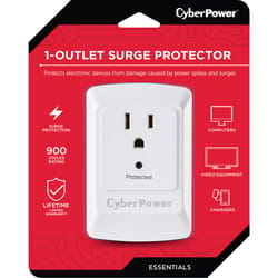 CyberPower Essential 1 outlets Wall Tap White