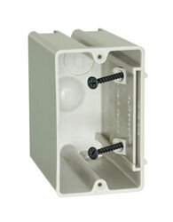 Allied Moulded SliderBox 3-3/4 in. Square Polyvinyl Chloride 1 gang Outlet Box Beige