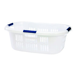 Rubbermaid White Polyethylene Laundry Basket