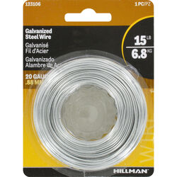 Hillman 175 ft. L Galvanized Steel 20 Ga. Wire