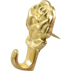 Hillman AnchorWire Gilt Gold Push Pin Picture Hook 10 lb 3 pk