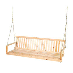 Jack-Post 2 Brown Wood Traditional Porch Swing