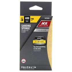 Ace 5 in. L X 5 in. W X 1 in. T 400 Grit Angled Sanding Sponge