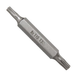 Ace Torx T15/T20 S X 2 in. L Double-Ended Screwdriver Bit S2 Tool Steel 1 pc