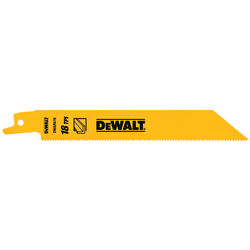 DeWalt Bi-Metal Reciprocating Saw Blade 18 TPI 5 pk