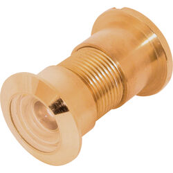 Prime-Line 0.93 in. D 130 deg Polished Brass Brass Door Viewer