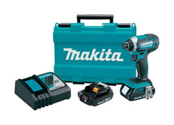 Makita LXT 18 V 1/4 in. Cordless Brushed Impact Driver Kit (Battery & Charger)