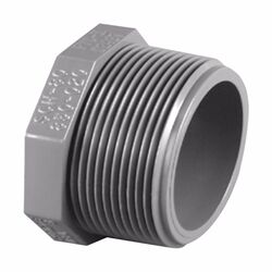 Charlotte Pipe Schedule 80 2 in. MPT T X 2 in. D MPT PVC Threaded Plug
