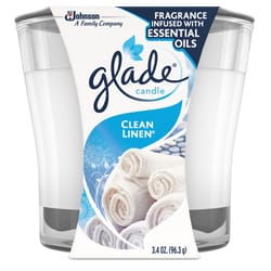 Glade1 Clean Linen Scent Air Freshener Candle 3.4 oz
