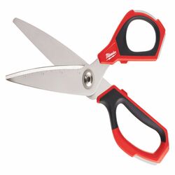 Milwaukee 9 in. Iron Carbide Smooth Straight Jobsite Scissors 1 pc