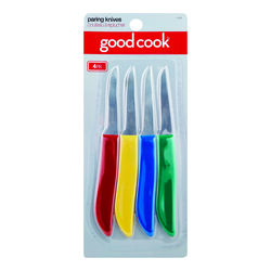 Good Cook Assorted Colors Stainless Steel Paring Knife