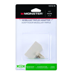 Monster Cable Just Hook It Up 0 ft. L Ivory Modular Telephone Line Cable
