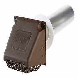 Ace 3 in. W X 6 in. L Brown Plastic Bathroom Vent