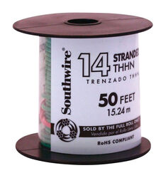 Southwire 50 ft. 14/1 Stranded THHN Building Wire