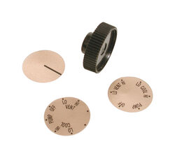 Dial Black Plastic Medium Shaft Knob Kit