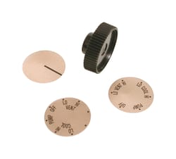 Dial Black Plastic Medium Shaft Knob Kit