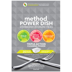 Method Power Dish Lemon Mint Scent Pods Dishwasher Detergent 20 oz