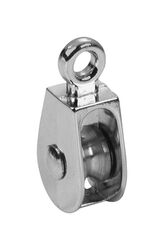 Baron 3/4 in. D Electro-Plated Zinc Fixed Eye Single Eye Pulley