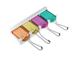 Hillman Metal/Plastic Assorted Labeling/ID Key Holder