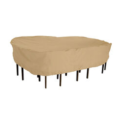 Classic Accessories 23 in. H X 82 in. W X 106 in. L Brown Polyester Dining Set Cover
