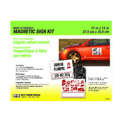 Hy-Ko English Blank Magnetic Sign Kit 11 in. H X 14 in. W