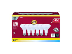 Ace acre BR30 E26 (Medium) LED Bulb Soft White 65 Watt Equivalence 6 pk