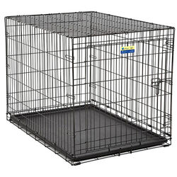 Contour Large Steel Dog Crate 28 in. H X 30 in. W X 42 in. D