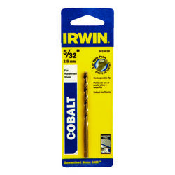 Irwin 5/32 in. S X 3-1/8 in. L Cobalt Steel Drill Bit 1 pc