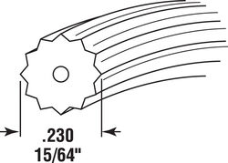 Prime-Line 0.23 in. D X 3000 in. L Screen Spline