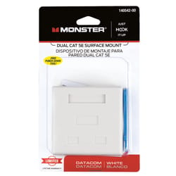 Monster Cable Just Hook It Up Surface Mount Housing CAT 5E