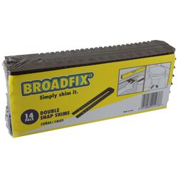 Broadfix 1.8 in. W X 8 in. L Plastic Double Snap Shims 14 pk