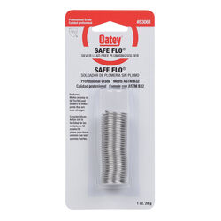 Oatey Safe-Flo 1 oz Lead-Free Plumbing Wire Solder Silver-Bearing 50/50 1 pc