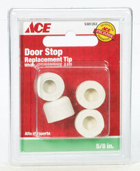 Ace .75 in. H X 5/8 in. W Rubber White Door Stop Tip Over the door clip