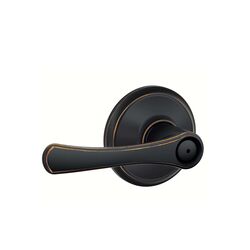 Schlage Avila Aged Bronze Metal Privacy Lever 2 Grade Right or Left Handed