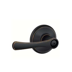 Schlage Avila Aged Bronze Metal Privacy Lever 2 Grade Right or Left Handed