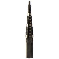 Klein Tools High Speed Steel Double Flute Step Drill Bit 1 pc