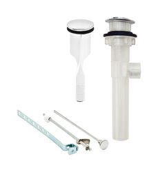 PF WaterWorks ClogFREE NA Chrome Plastic Pop-Up Drain Kit