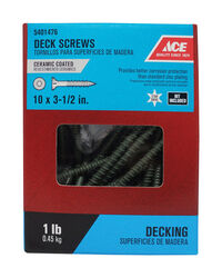 Ace No. 10 S X 3-1/2 in. L Star Bugle Head Premium Deck Screws 1 lb