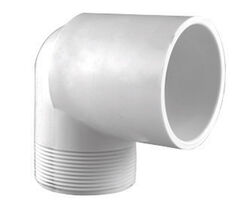 Charlotte Pipe Schedule 40 3/4 in. Slip T X 3/4 in. D MPT PVC Street Elbow