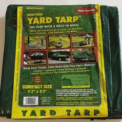 Gosport 8.13 ft. W X 8.13 ft. L Heavy Duty Polyethylene Yard Tarp Green