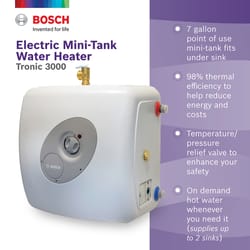 Bosch Tronic 3000T 7 gal Electric Water Heater