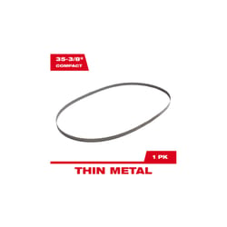 Milwaukee 35.4 in. L X 0.5 in. W X 0.02 in. thick T Bi-Metal Compact Band Saw Blade 14 TPI Strai