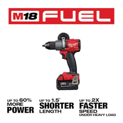 Milwaukee M18 FUEL 18 V 1/2 in. Brushless Cordless Drill Kit (Battery & Charger)