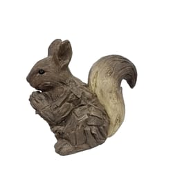 Infinity Cement Brown 15.67 in. Squirrel Statue