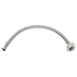 Ace 3/8 in. Compression T X 7/8 in. D Ballcock 20 in. Stainless Steel Toilet Supply Line