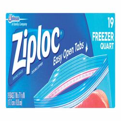 Ziploc 1 qt Clear Freezer Bag 19 pk